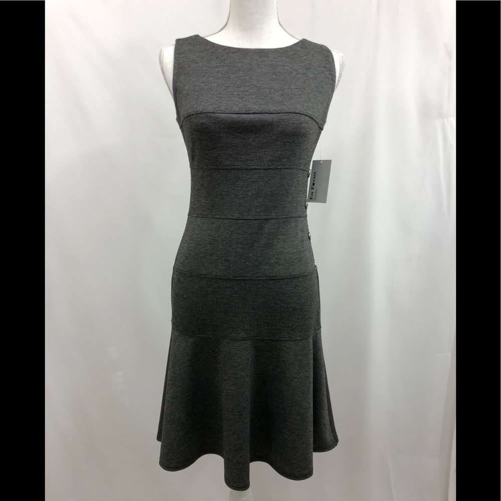 Fun, Flirty EnFocus Houndstooth Print Dress